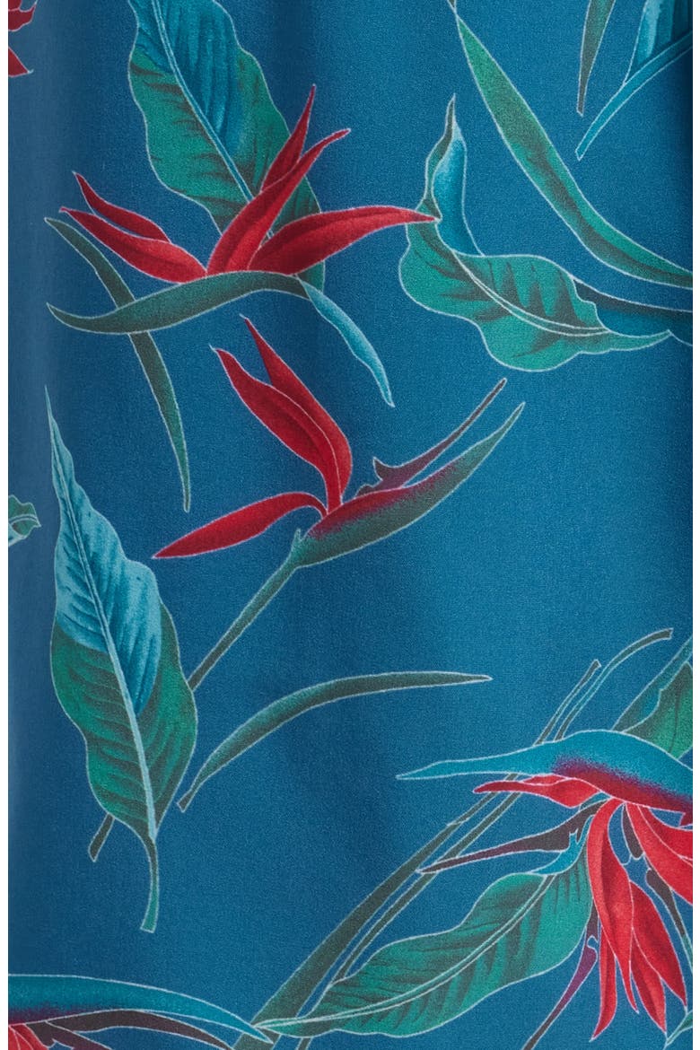 The Anchor Swim Trunks, Alternate, color, TEAL BIRDS OF PARADISE