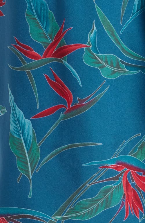 Fair Harbor The Anchor Swim Trunks In Teal Birds Of Paradise
