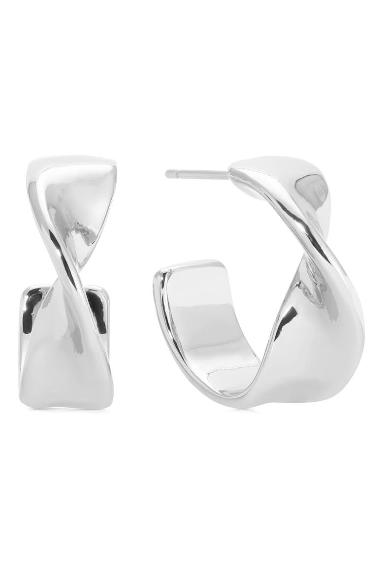 Heirloom Small Hoop Earrings, Main, color, SILVER