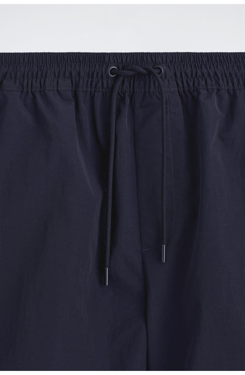 COS Nylon Drawstring Swim Shorts, Alternate, color, Navy