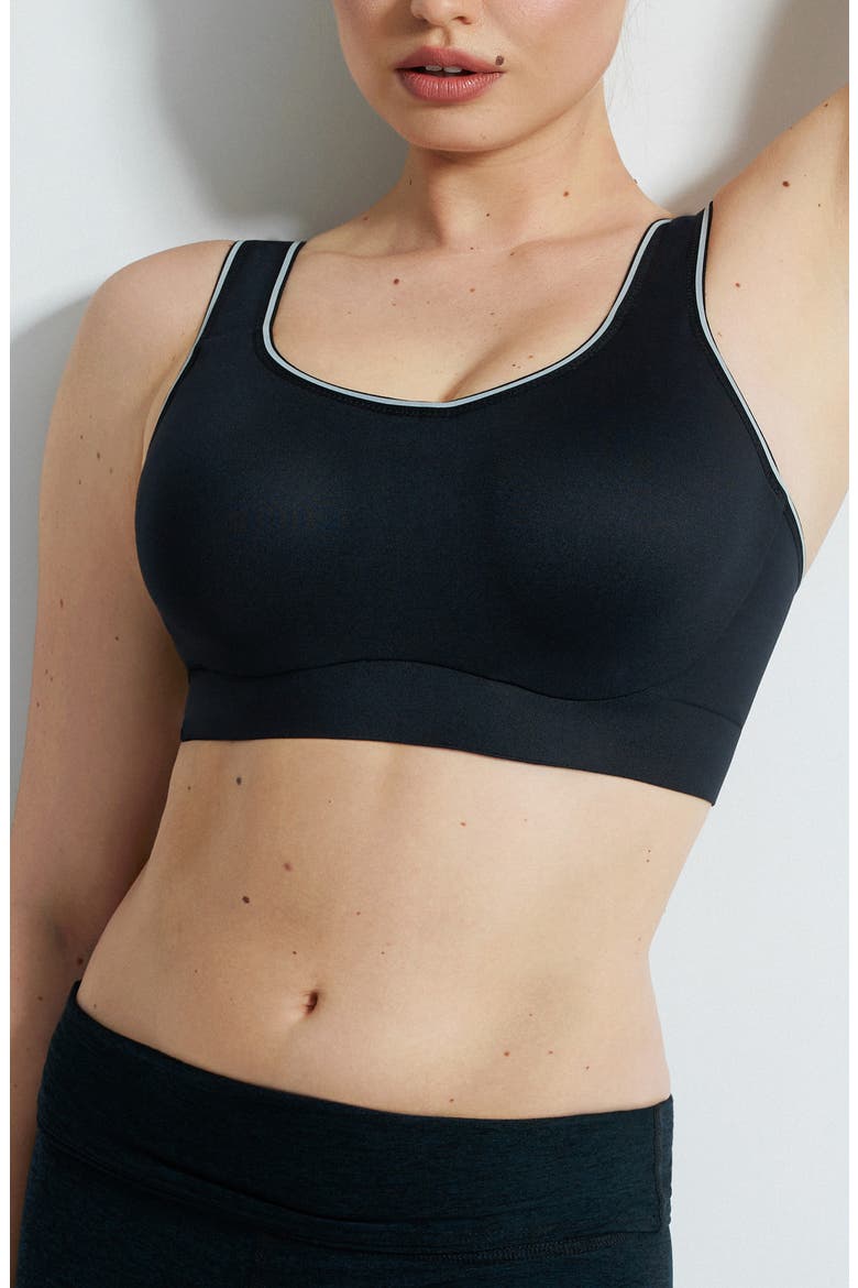 Sydney Underwire High Impact Sports Bra, Main, color, BLACK