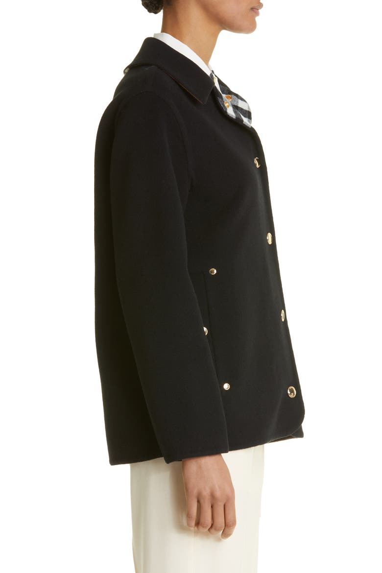 Ashill Double Face Wool Barn Jacket, Alternate, color, BIRCH BROWN IP CHK
