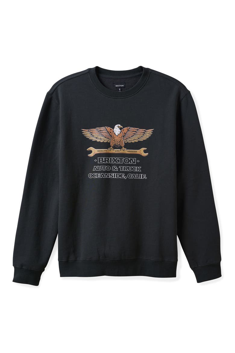 Repair Graphic Sweatshirt, Alternate, color, WASHED BLACK