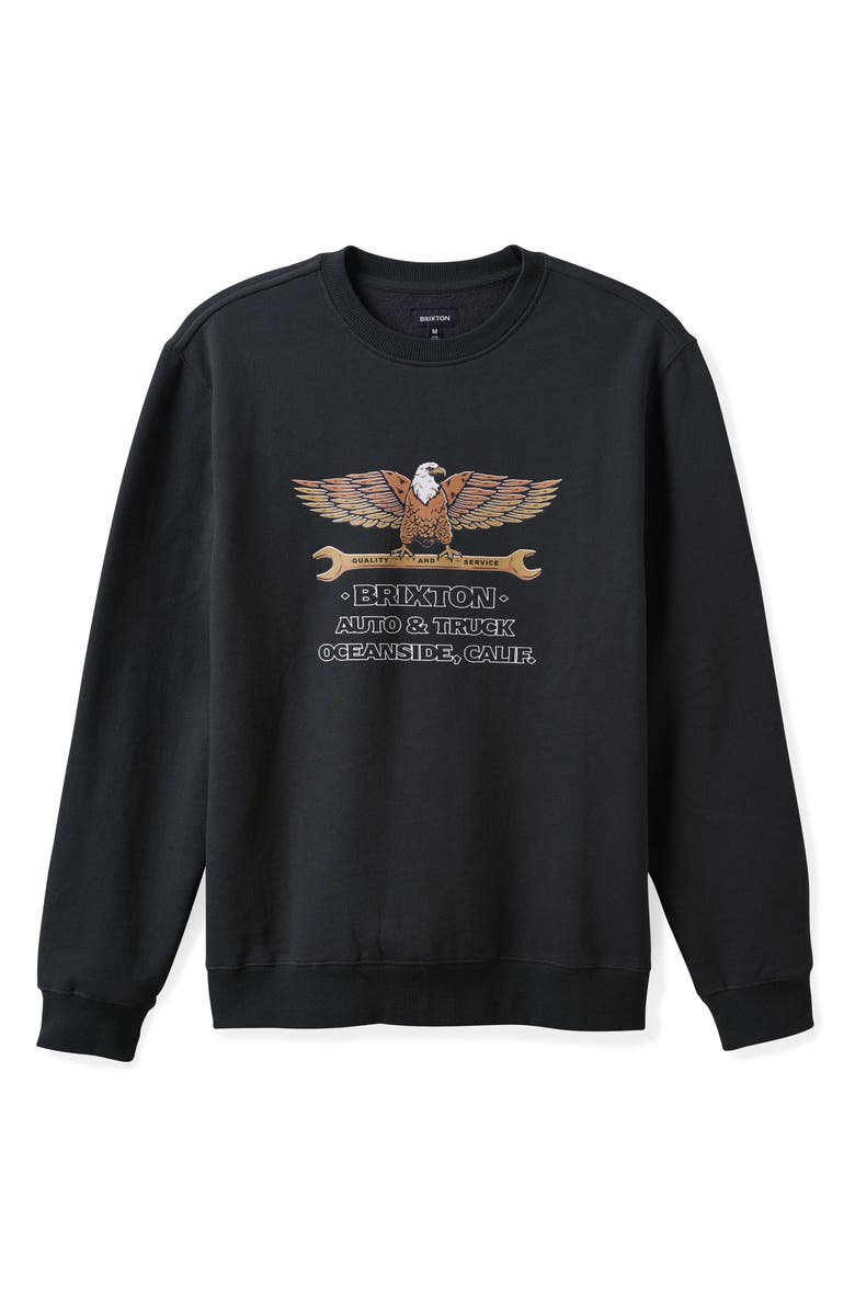 Brixton Repair Graphic Sweatshirt, Alternate, color, 