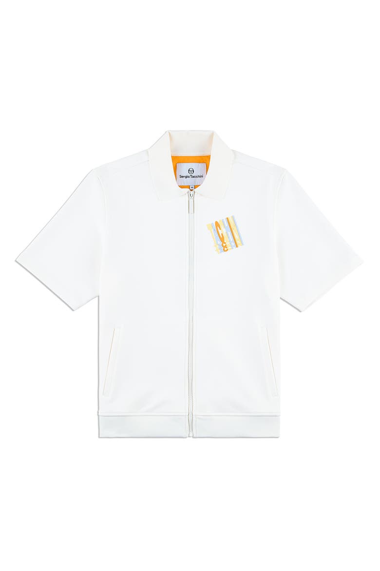 Urso Short Sleeve Track Jacket, Alternate, color, GARDENIA