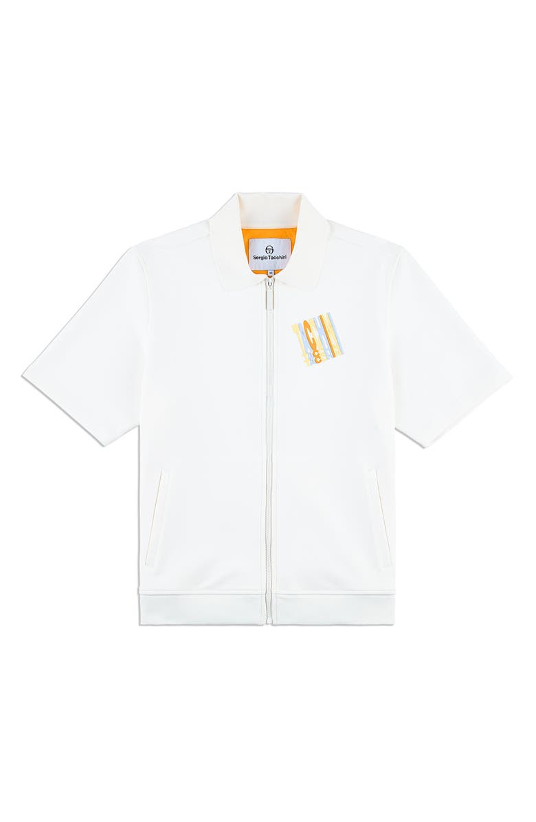 Sergio Tacchini Urso Short Sleeve Track Jacket, Alternate, color, Gardenia