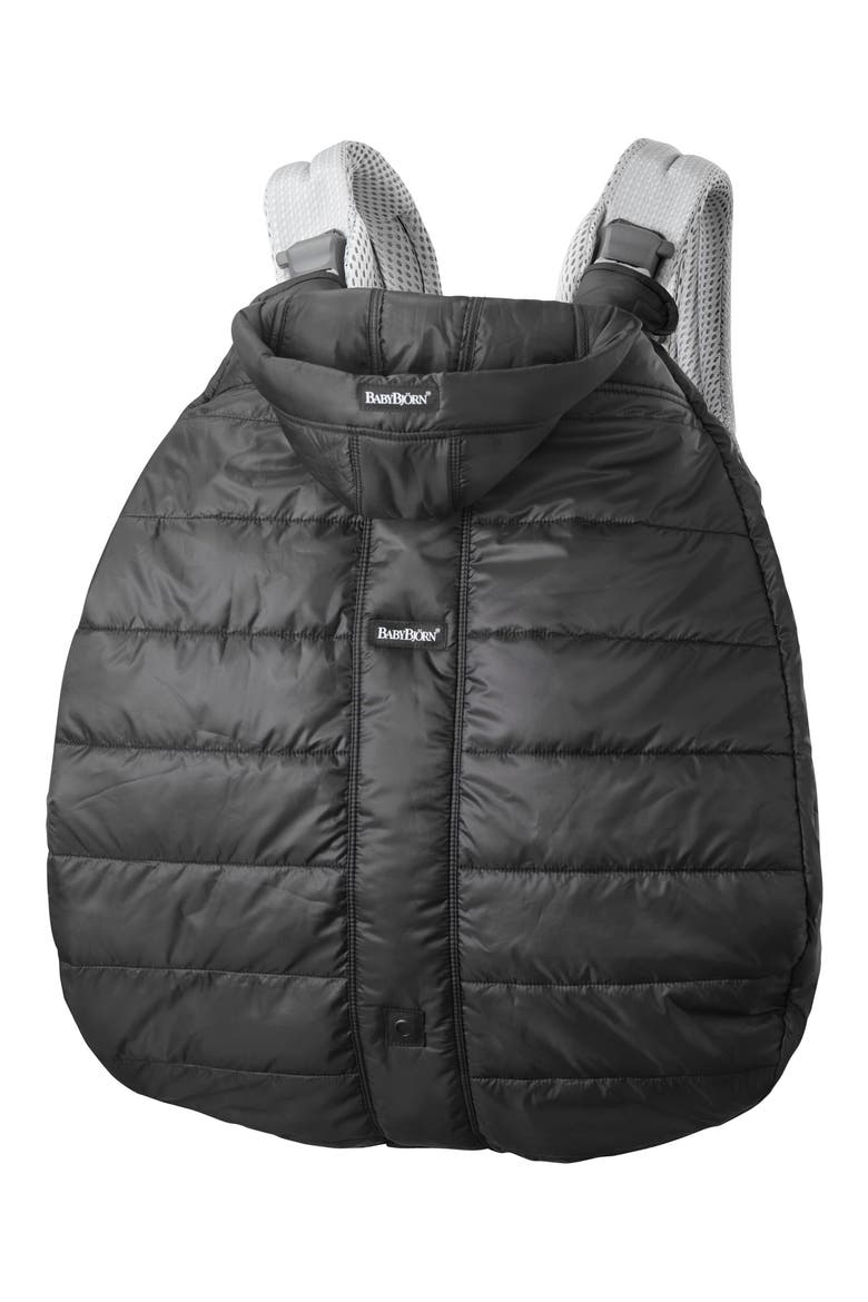 Quilted Cover for Baby Carrier, Alternate, color, BLACK