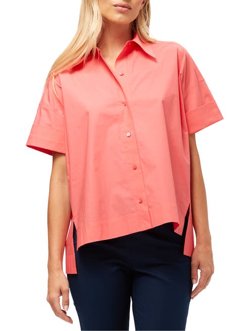 Oversized Button Up Poplin Opponent Top