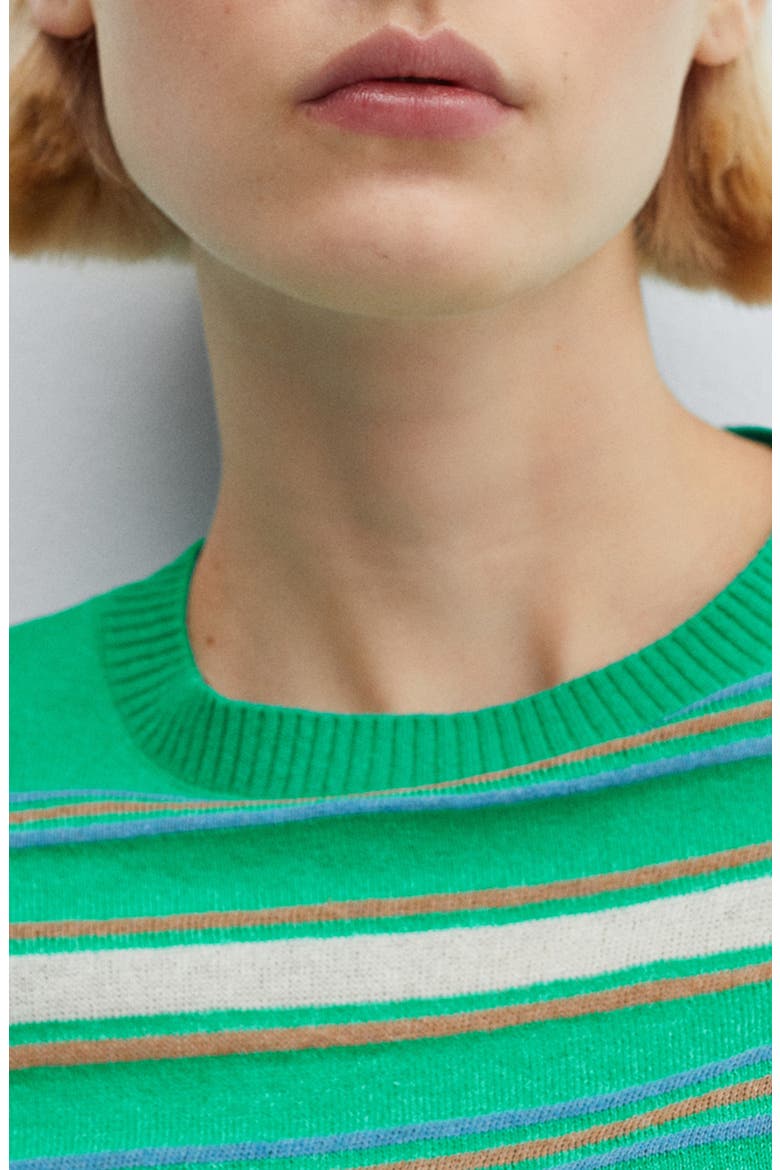 Malbo Stripe Sweater, Alternate, color, GREEN