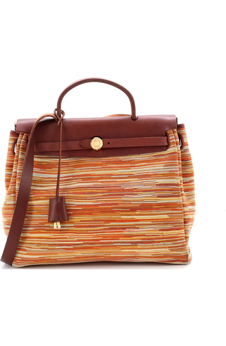 Pre-Owned Hermes Herbag Vibrato and Leather PM, Main, color, Multicolor