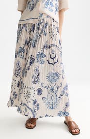 Scotch & Soda Pleated Midi Skirt