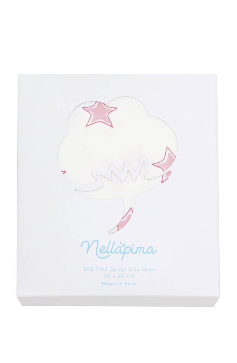 Nellapima Pink Stars Print Crib Sheets - Baby, Alternate, color, Pink