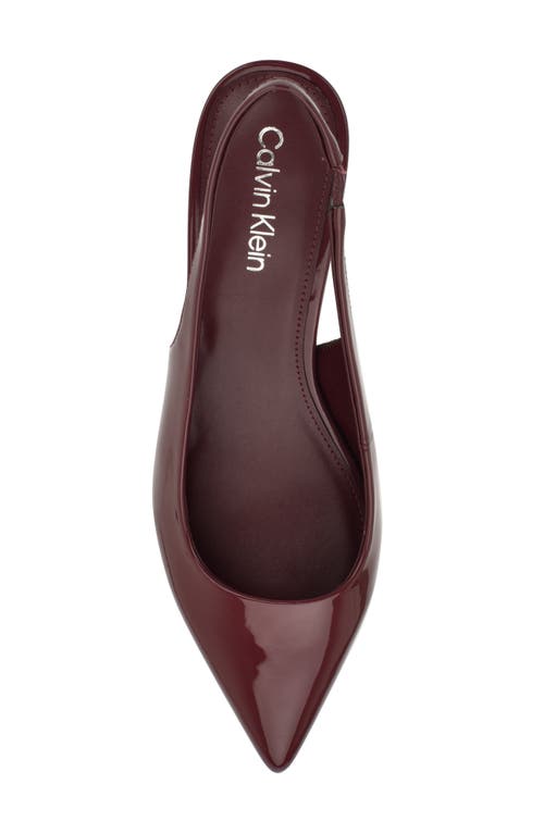 Calvin Klein Dainty Kitten Heel Pointed Toe Slingback Pump