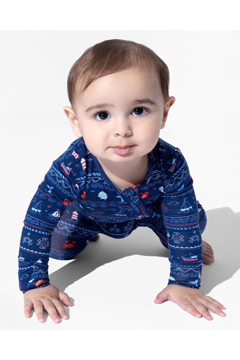 Baby Sail Away Fair Isle Convertible Footie, Alternate, color, Sail Away Fair Isle