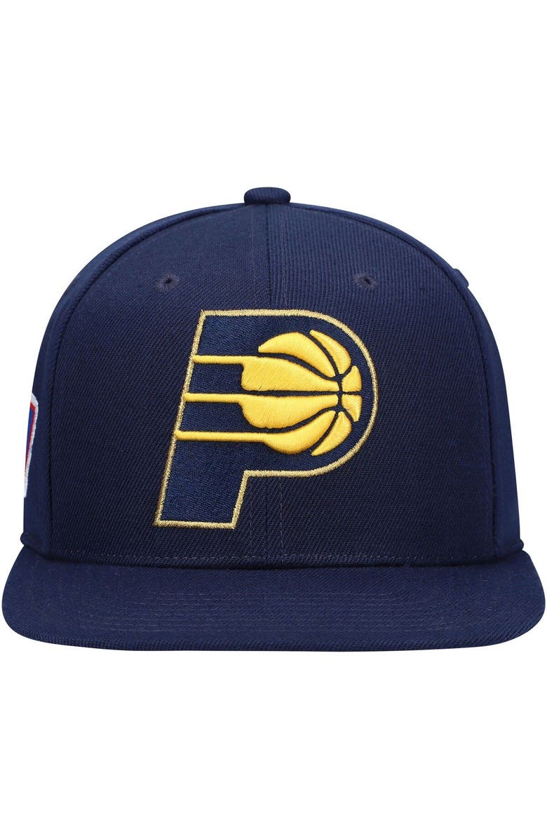 Mitchell & Ness Men's Mitchell & Ness Navy Indiana Pacers 50th Anniversary Snapback Hat, Alternate, color, 