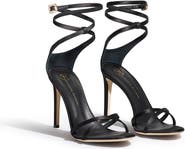 Temperley London Vixen Satin Strappy Sandals