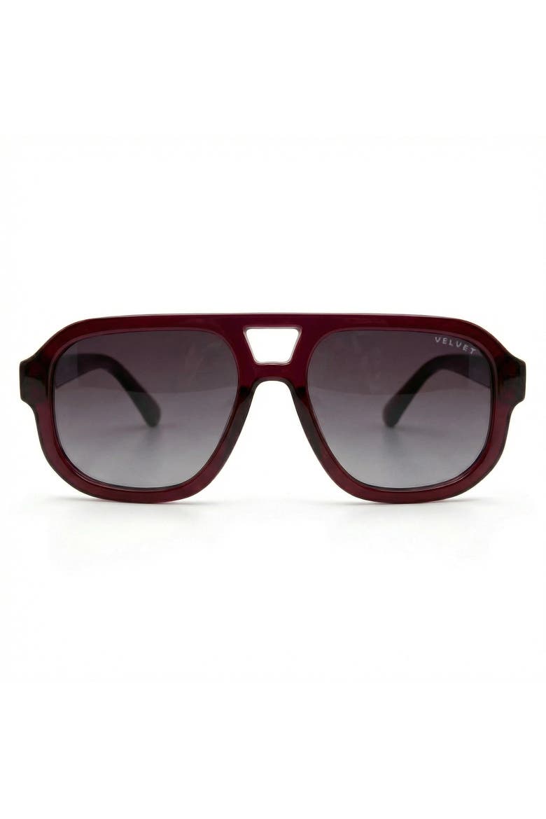 Dani Polarized Sunglass, Main, color, Burgundy