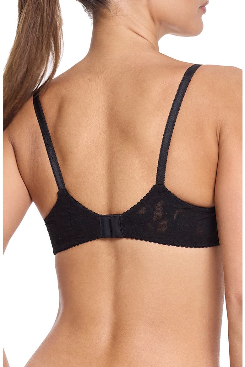 Signature Lace Underwire Demi T-Shirt Bra, Alternate, color, BLACK