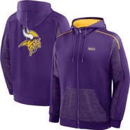 FANATICS Men's Fanatics Purple Minnesota Vikings Checkdown Pass Full-Zip Hoodie