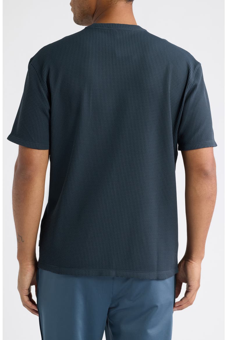 Lightweight Tech Waffle T-Shirt, Alternate, color, NAVY