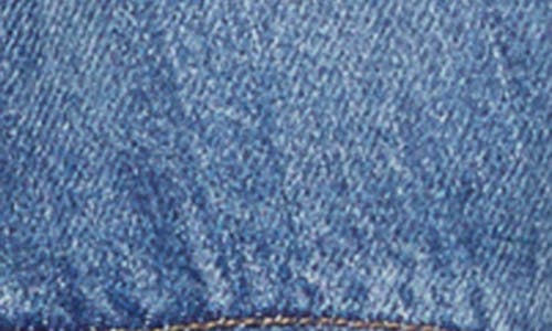 Alice And Olivia Lana Puff Sleeve Denim Jacket In Brooklyn Blue