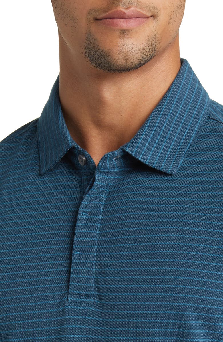 Robert Barakett Ogden Stripe Long Sleeve Polo, Alternate, color, 