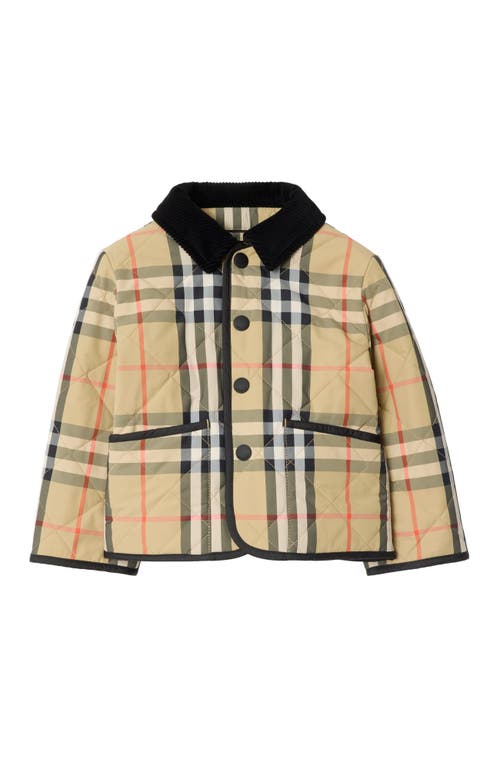 Burberry Childrens Check Quilted Nylon Barn Jacket