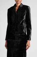 TOM FORD Croc Jacquard Velvet Jacket