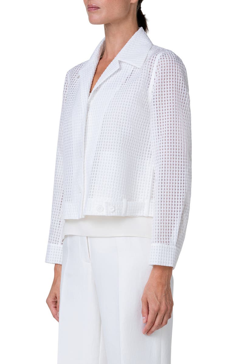 Akris Tarrell Check Shirt, Alternate, color, 