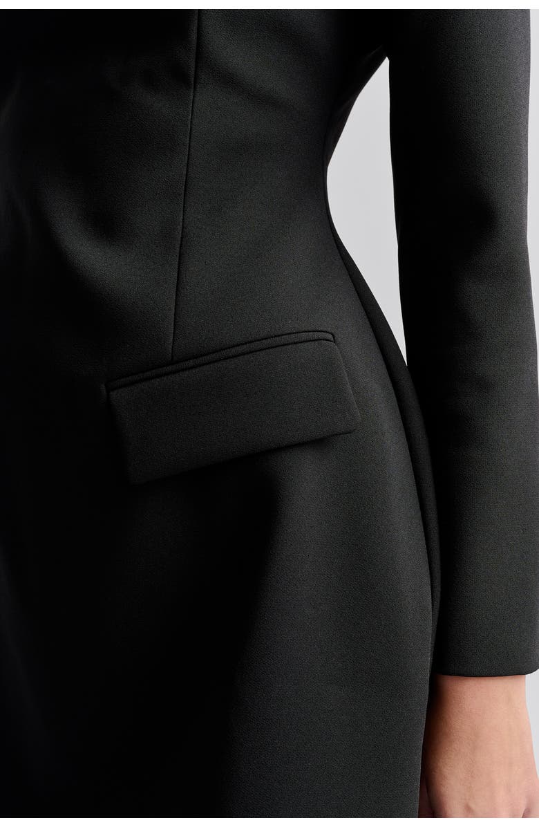 Malina Leanna High Neck Mini Dress, Alternate, color, Black