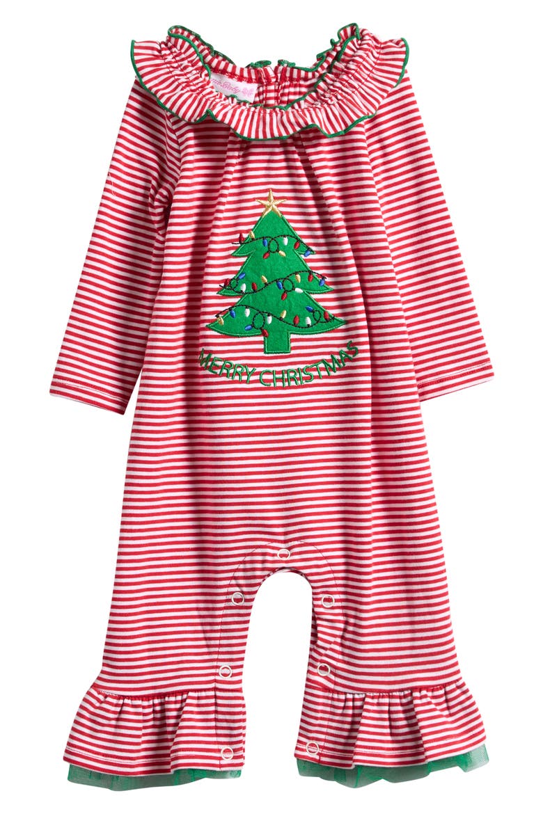 Christmas Romper, Main, color, RED