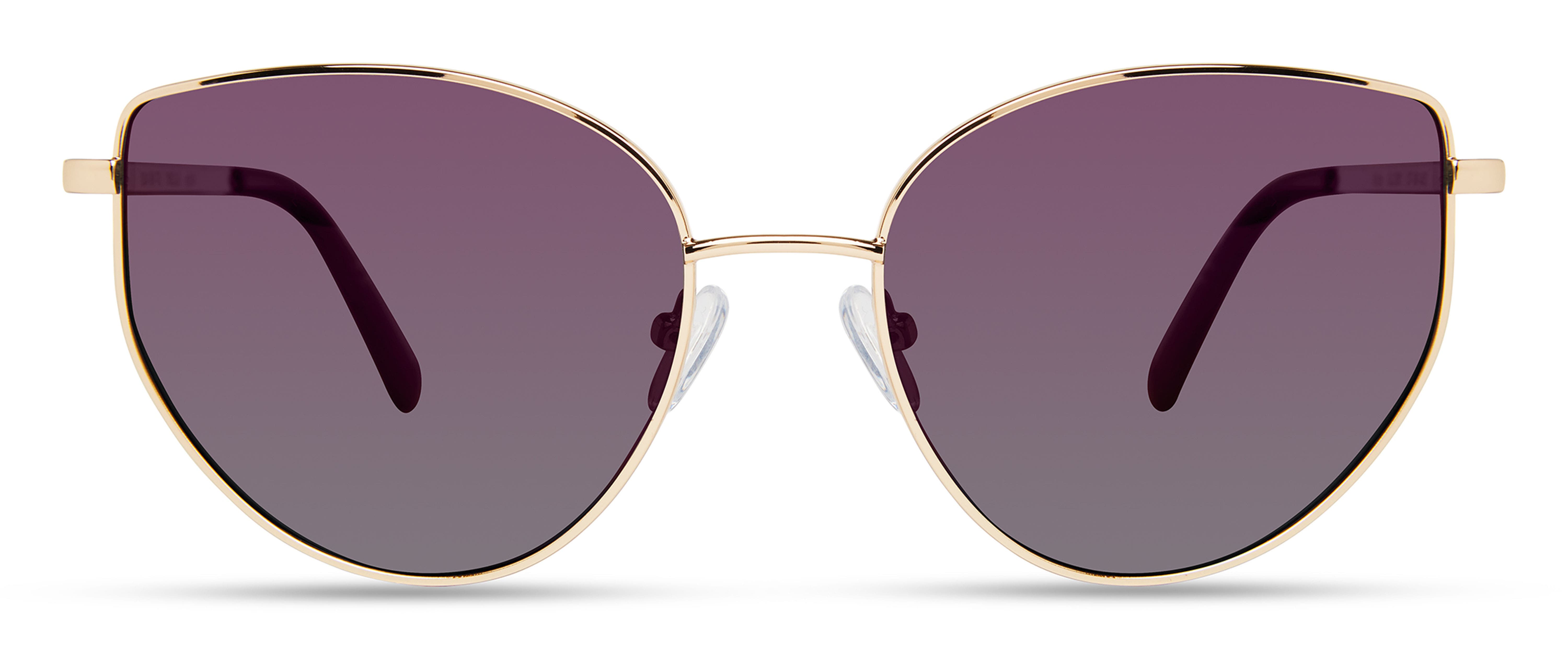 Derek Lam 10 Crosby Kirby Sunglasses in Light Gold Black 