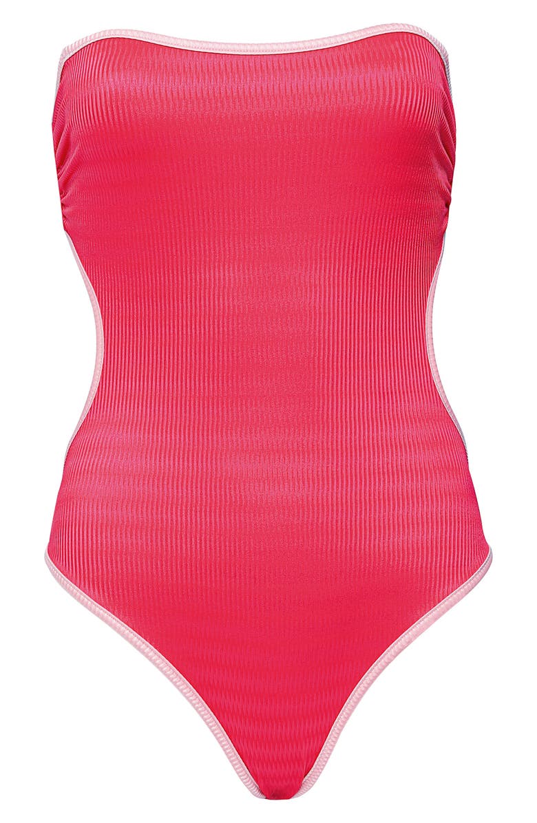 Maaji Cirsium One-Piece Swimsuit, Alternate, color, Red