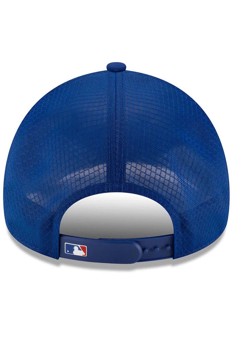 Men's New Era Royal Chicago Cubs 2026 Batting Practice Apex 9FORTY Adjustable Trucker Hat, Alternate, color, Royal