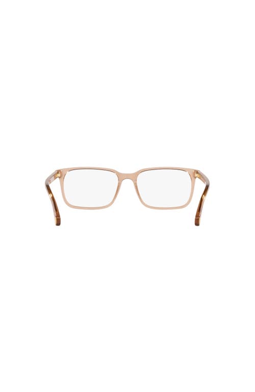 Brooks Brothers 54mm Rectangle Optical Glasses In Gold