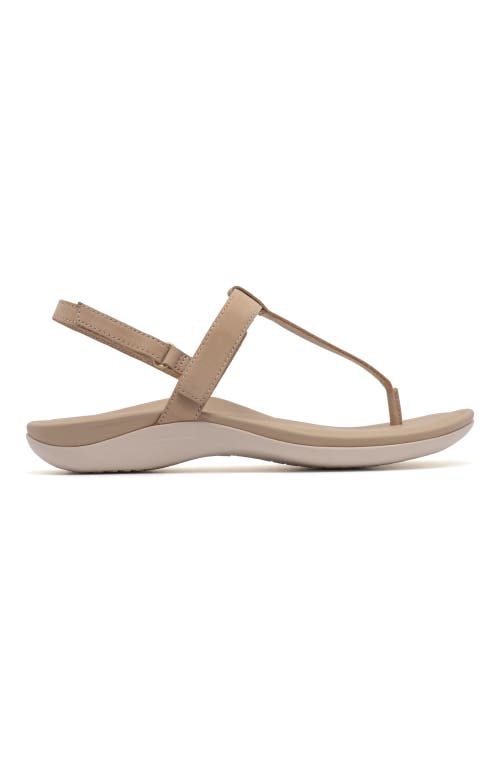 Abeo Oasis T Strap Sandal In Sand - Regular