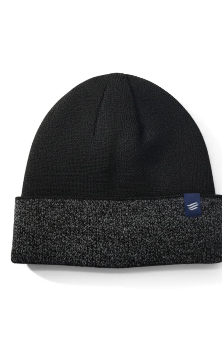 United By Blue The Essential Merino Marled Beanie, Alternate, color, Black