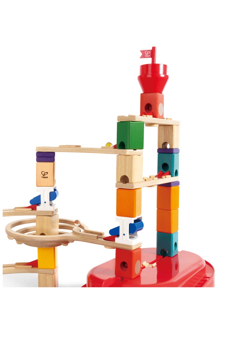 Quadrilla Marble Run Construction Stack Track Bucket Playset, Alternate, color, MULTI