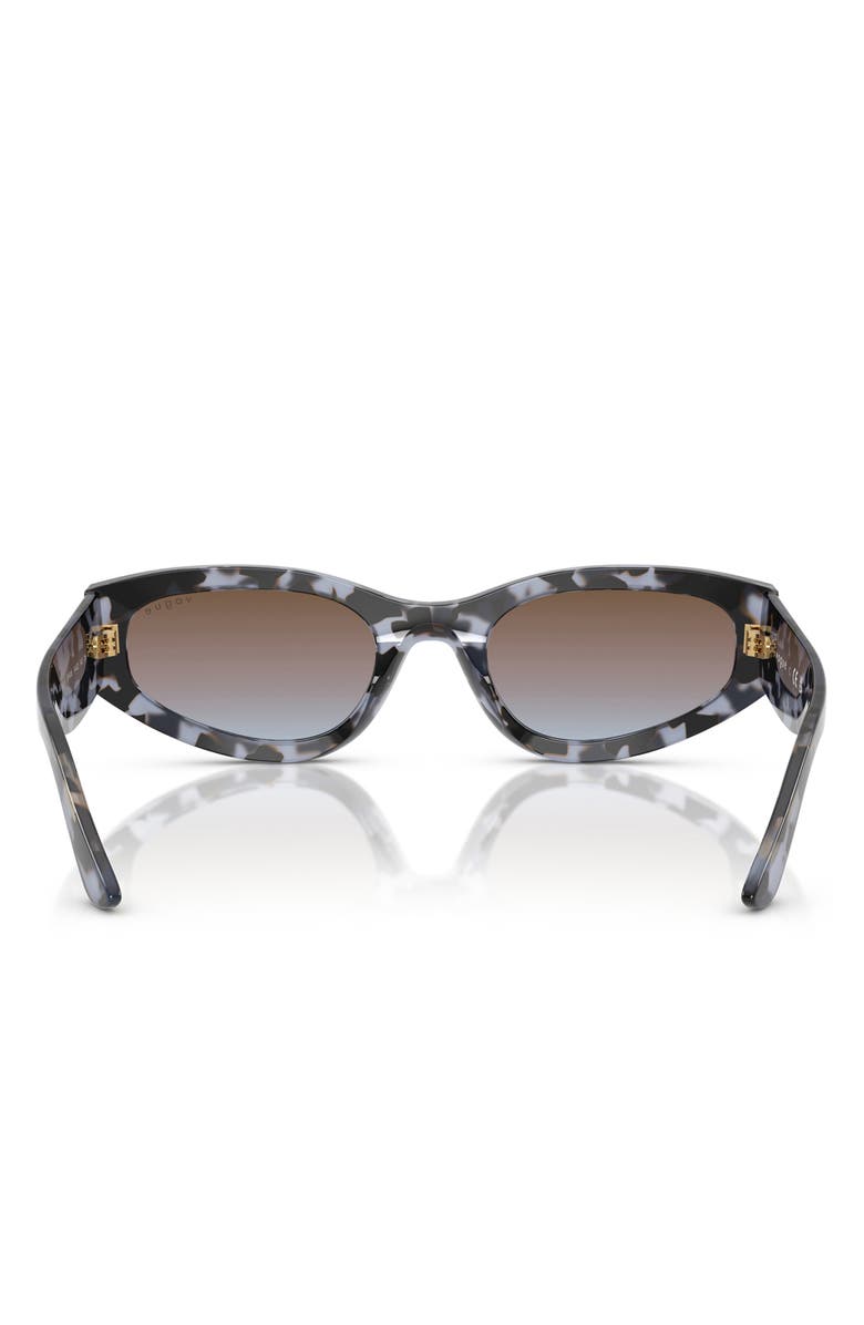 VOGUE 54mm Cat Eye Sunglasses, Alternate, color, Blue Tort