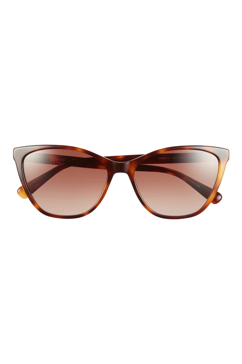 Le Pliage 57mm Gradient Cat Eye Sunglasses, Main, color, HAVANA