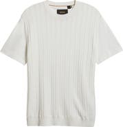 BOSS Tesar Textured Cotton & Silk T-Shirt