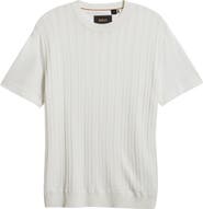 BOSS Tesar Textured Cotton & Silk T-Shirt