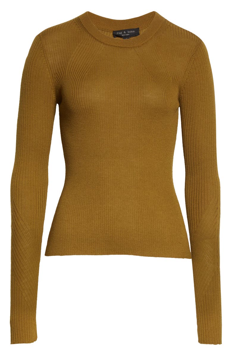 rag & bone Emory Merino Wool Crewneck Sweater, Alternate, color,