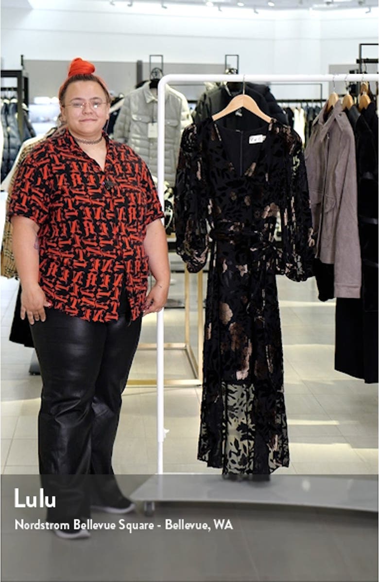 Floral Puff Sleeve High Low Cocktail Dress, sales video thumbnail