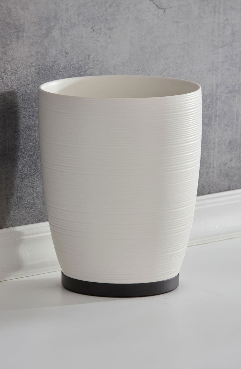 ROSELLI TRADING COMPANY Dubai Wastebasket, Alternate, color, White