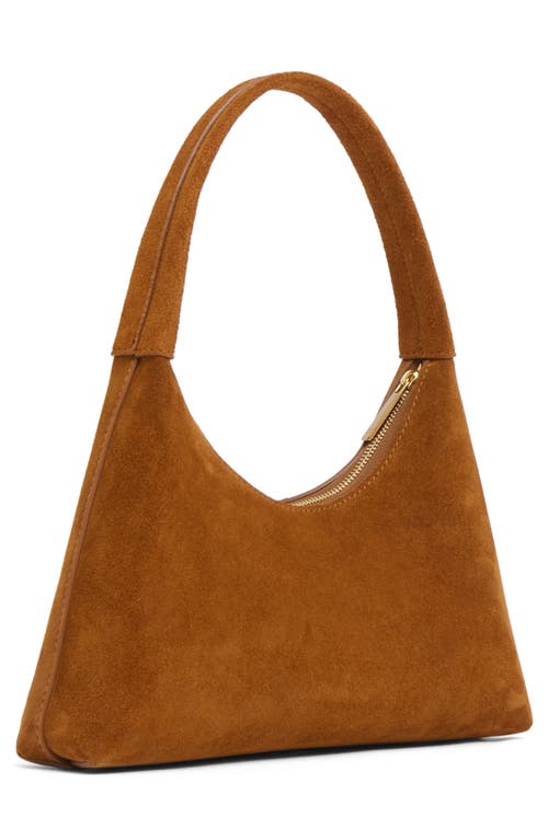 Mansur Gavriel Mini Candy Suede Shoulder Bag In Brown