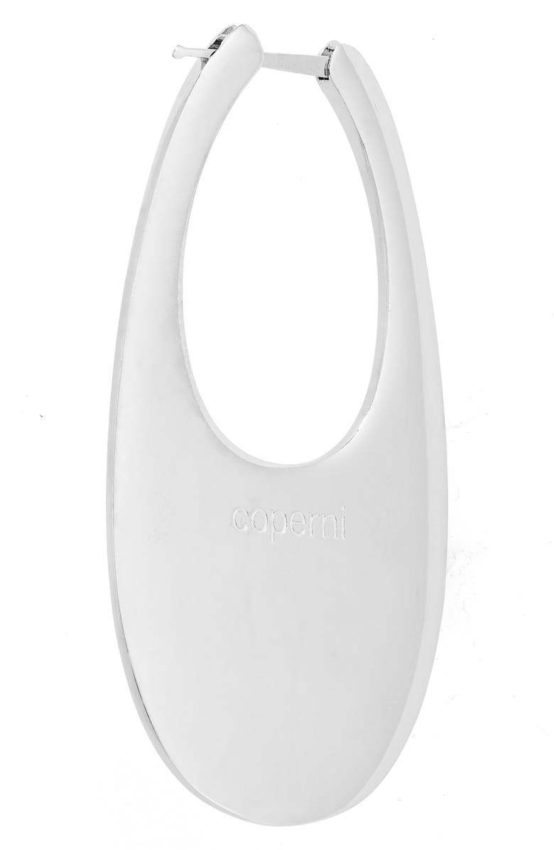 Coperni Large Swipe Hoop Earrings, Alternate, color,