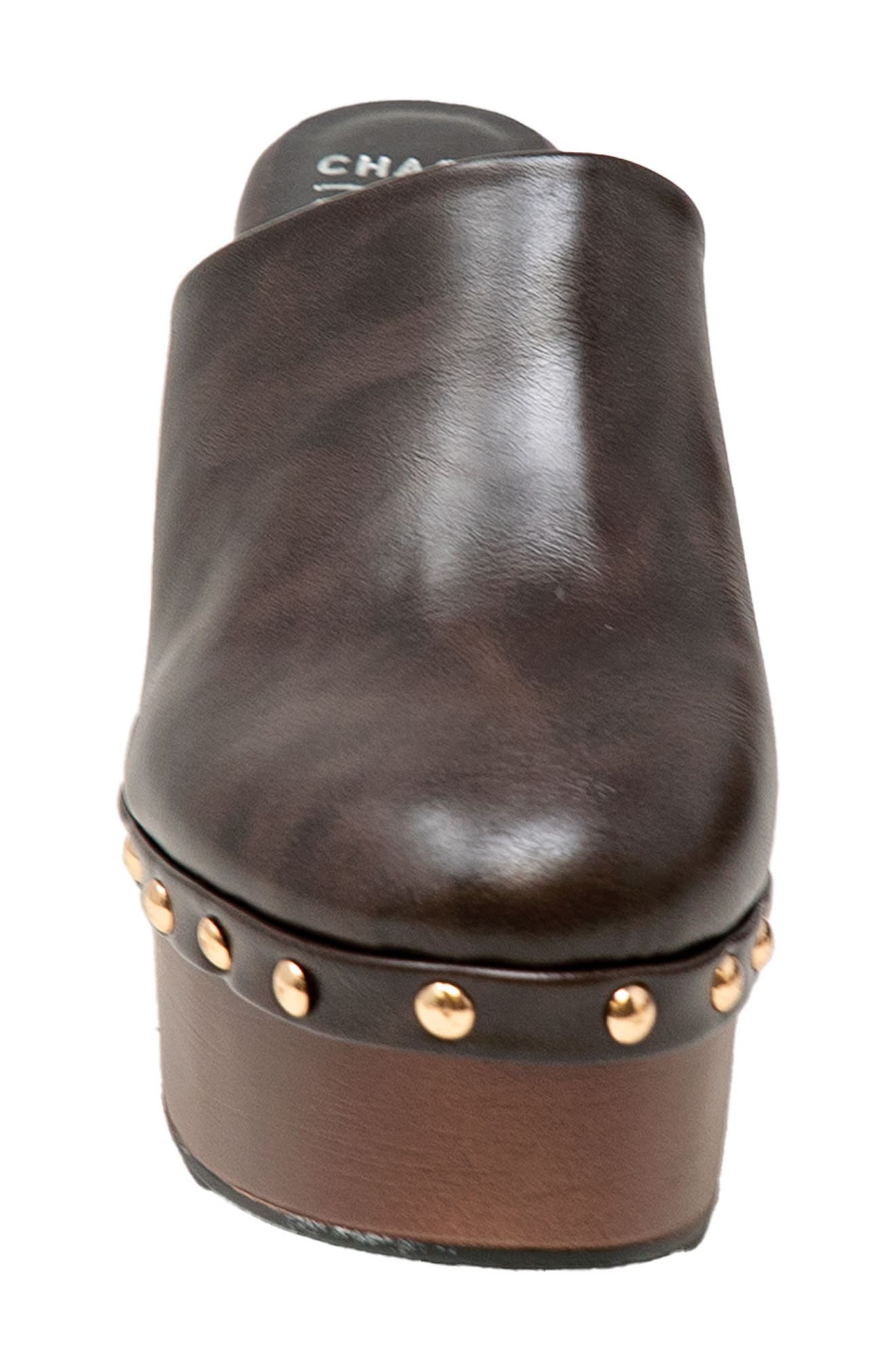 Studded Platform Mule, Alternate, color, BROWN PU