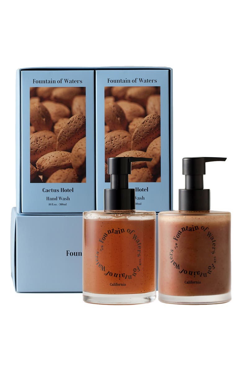 Fountain of Waters Cactus Hotel Scrub Care 2-Piece Gift Set, Alternate, color, Brown
