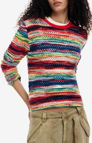 Desigual Multicolor Stripe Sweater